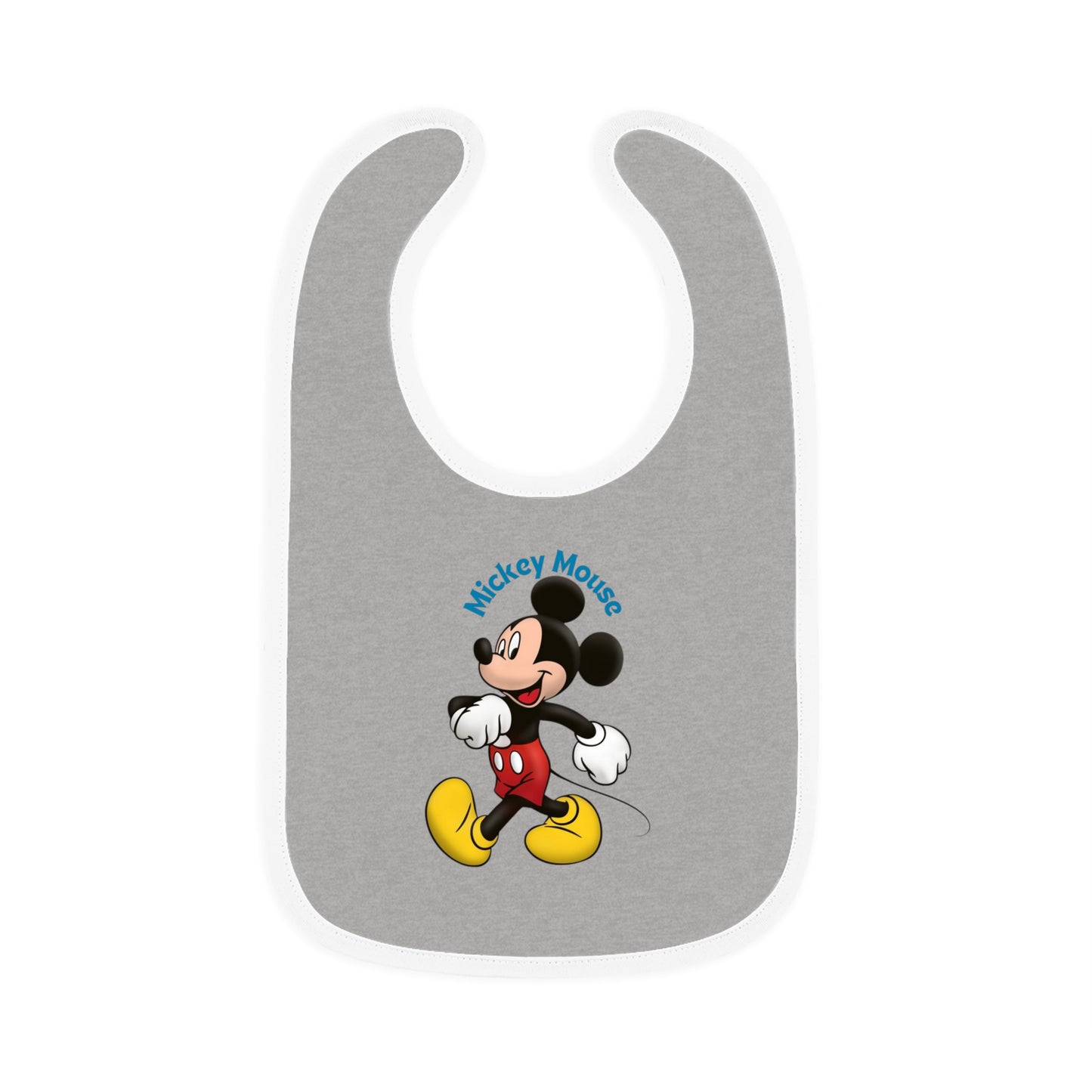 Mickey Mouse Baby Contrast Trim Jersey Bib