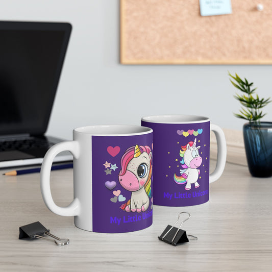 My Little Unicorn Love Mug 11 Ounces Purple