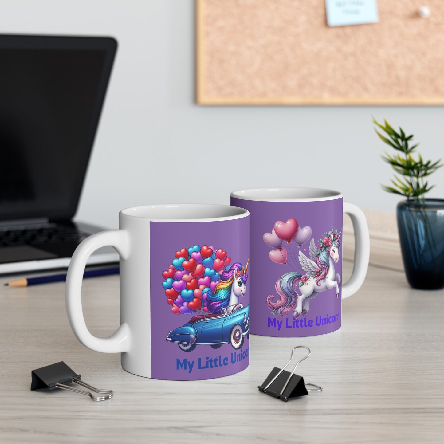 My Little Unicorn Horse Mug 11 Ounces Light Purple