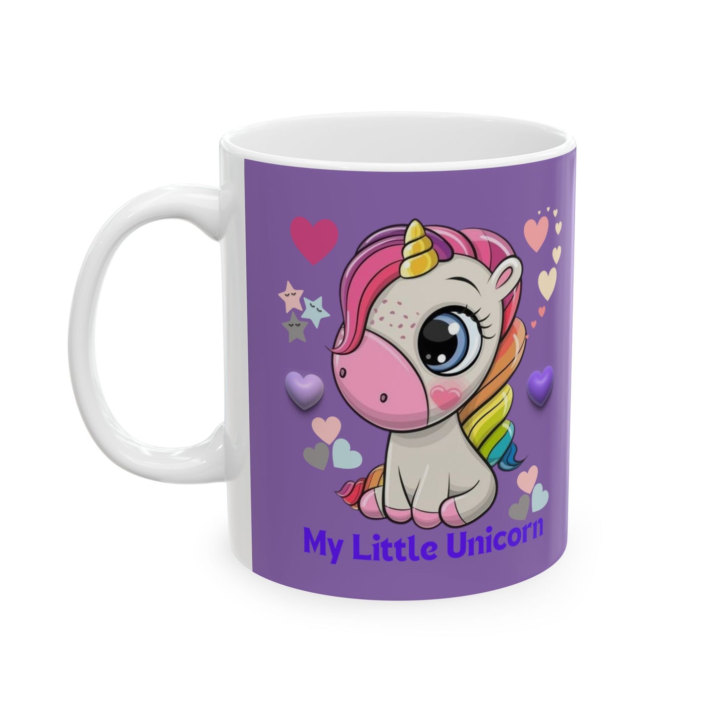 My Little Unicorn Love Mug 11 Ounces Light Purple