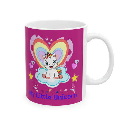 My Little Gold Star Unicorn Mug 11-15 Ounces Pink