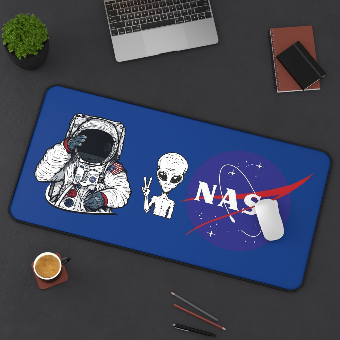 Nasa Mouse Pad Dark Blue