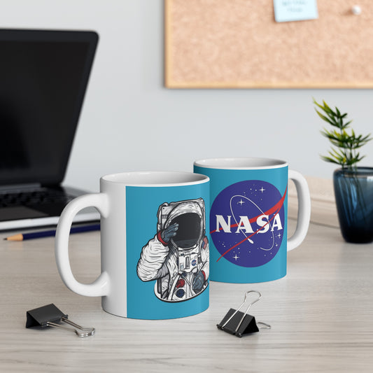 Nasa Alien Mug 11 Ounces Turquoise