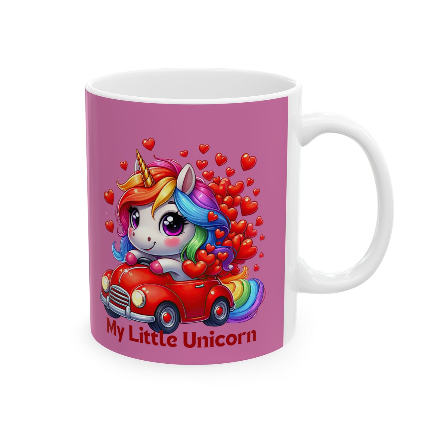 My Little Unicorn Driver Mug 11 Ounces Light Pink