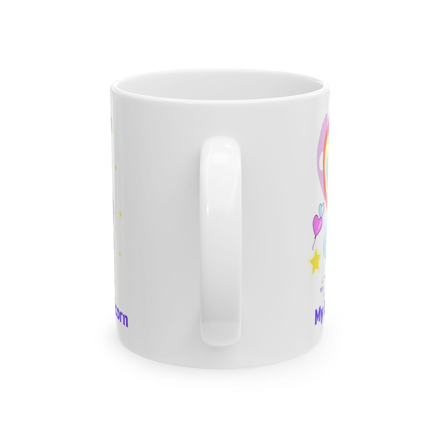 My Little Unicorn Balloons Mug 11-15 Ounces White