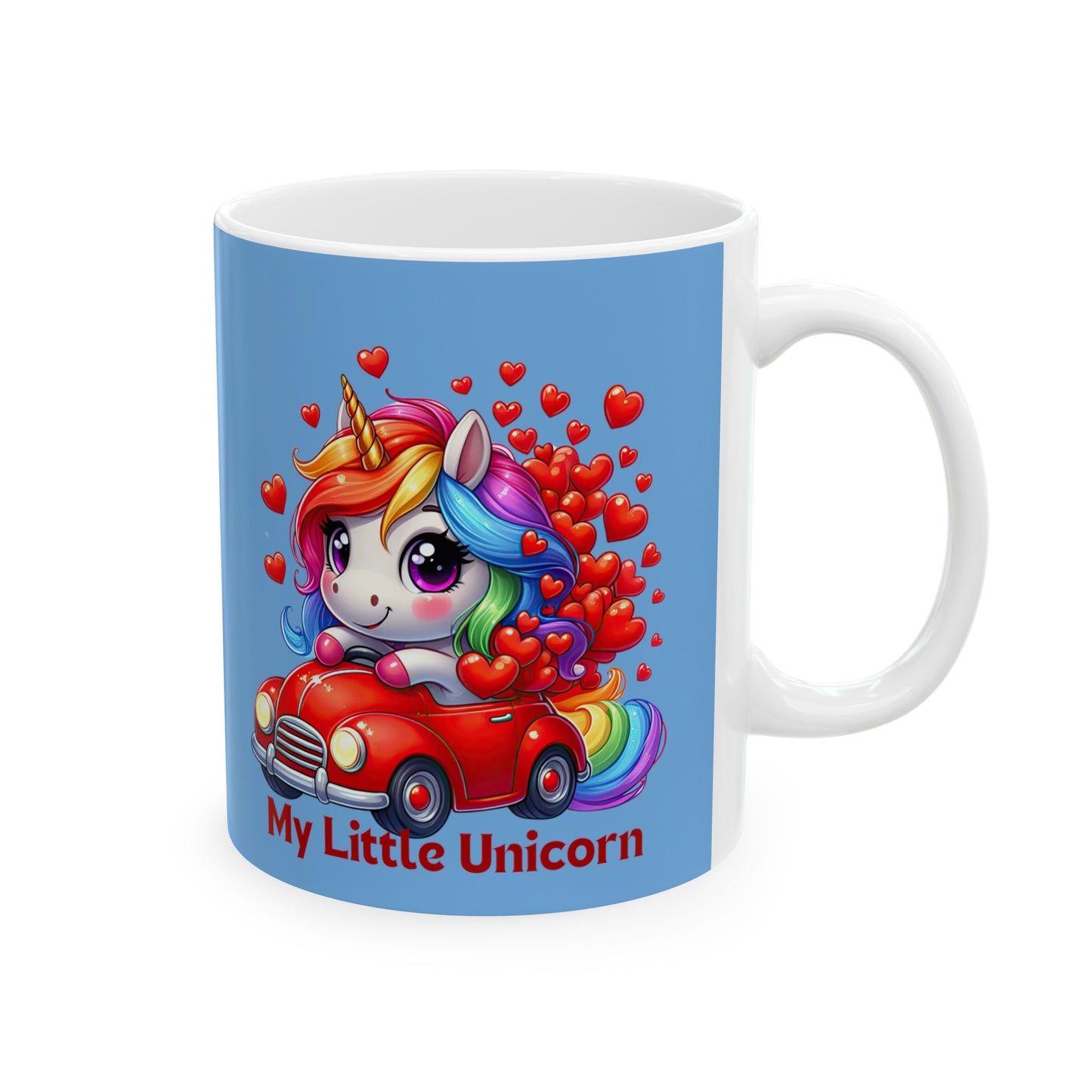 My Little Unicorn Driver Mug 11 Ounces Light Blue