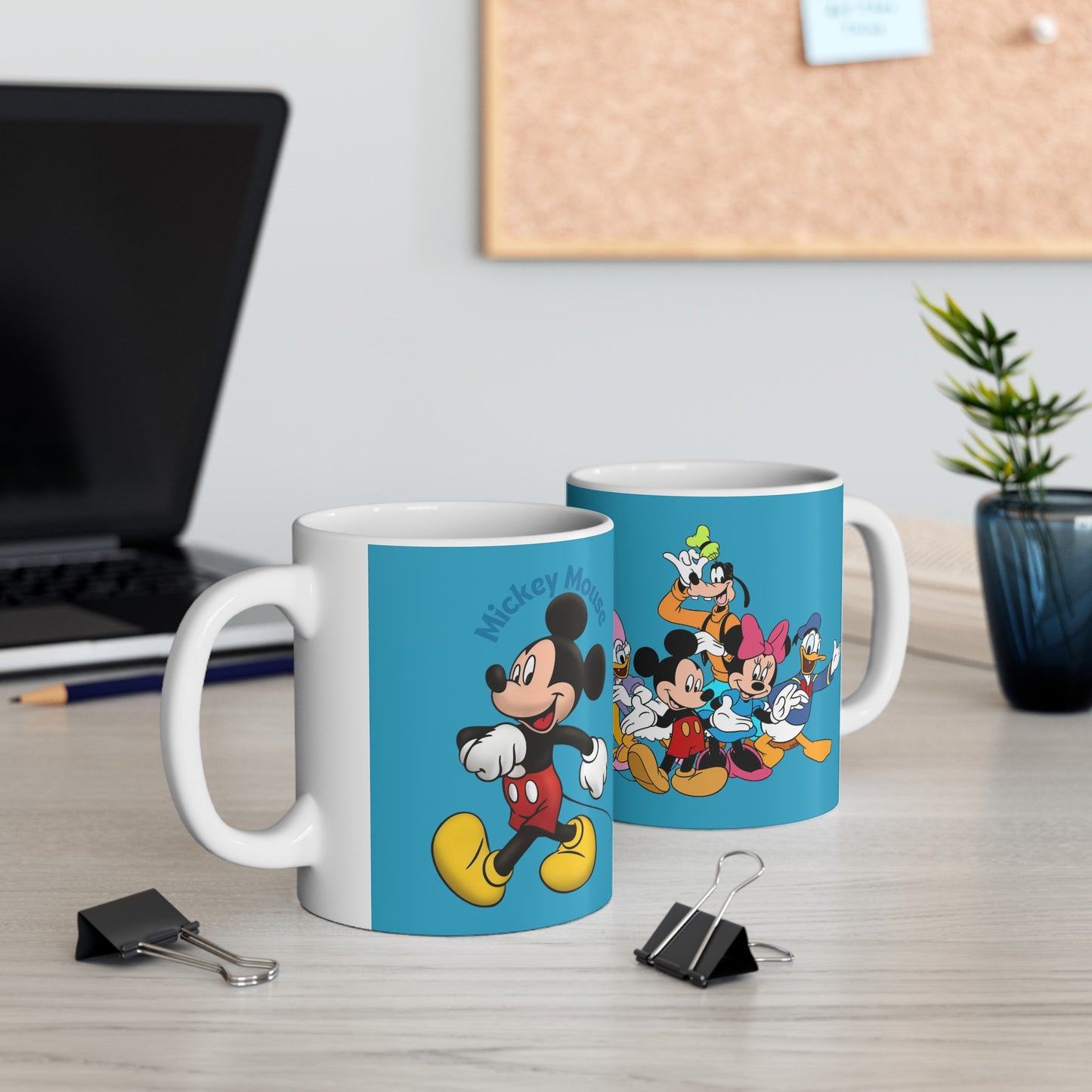 Mickey Mouse And Friends Mug 11 Ounces Turquoise