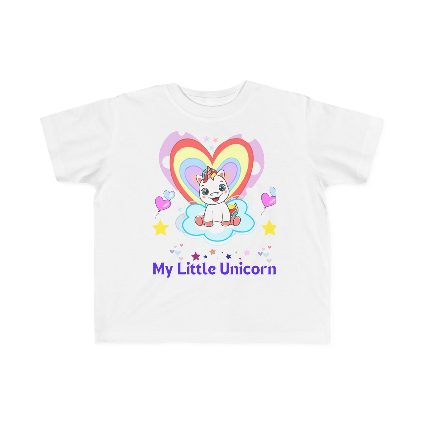 My Little Gold Star Unicorn Toddler's Fine Jersey Tee