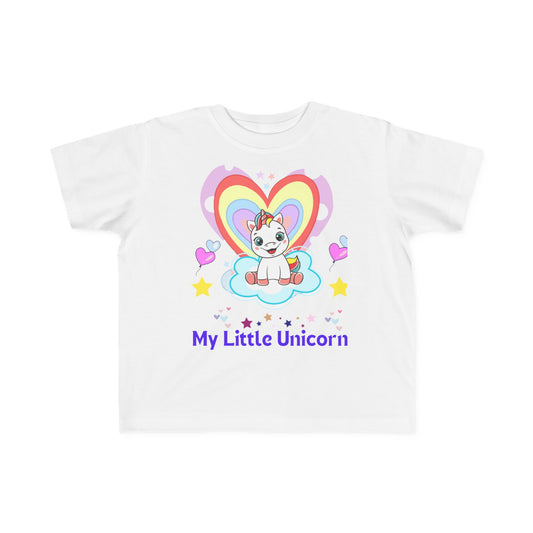 My Little Gold Star Unicorn Toddler's Fine Jersey Tee