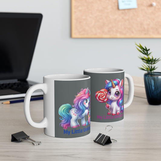 My Little Unicorn Princess Mug 11 Ounces Dark Grey